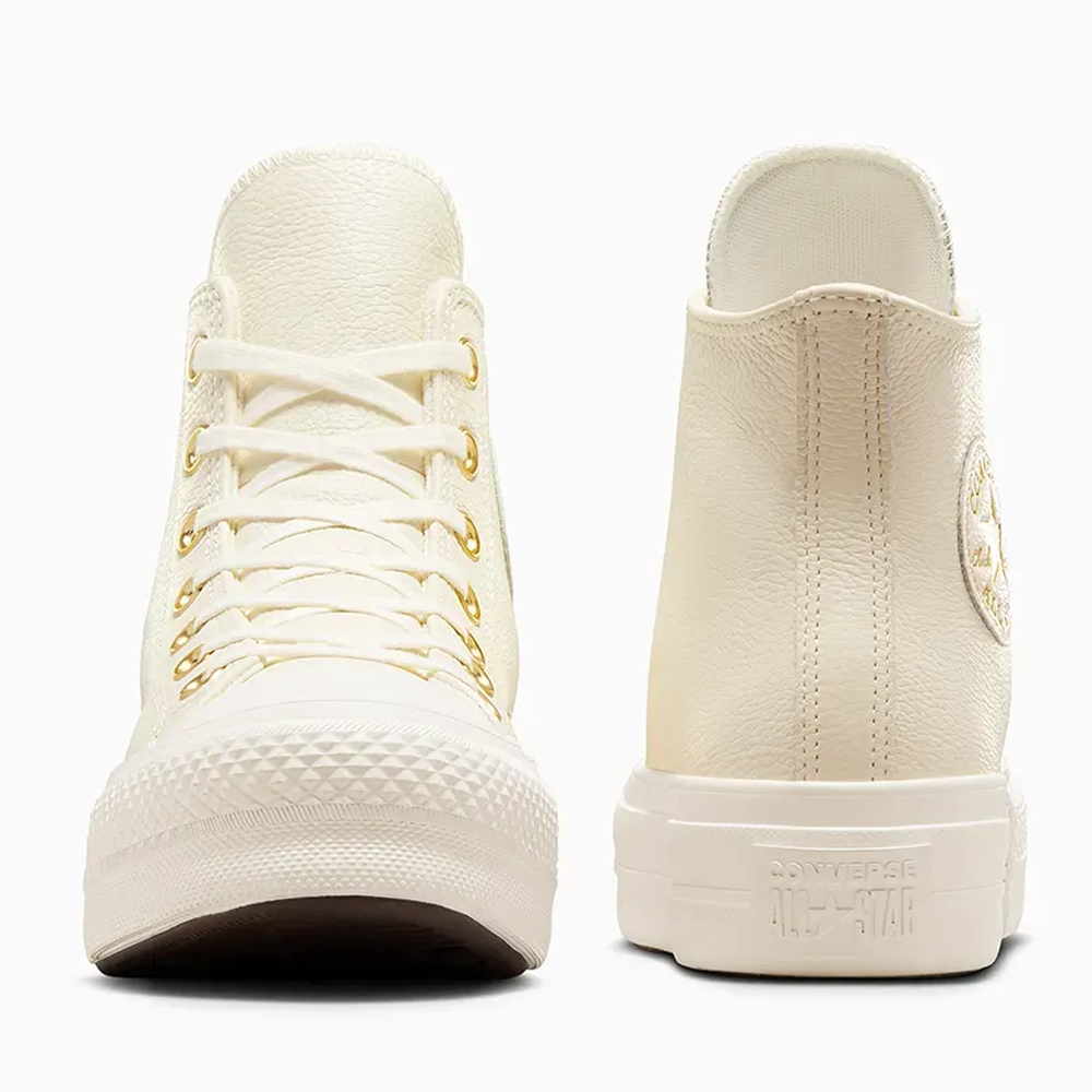Women's high top sneakers Converse CHUCK TAYLOR ALL STAR PLATFORM beige leather 2959DGSA12746BE