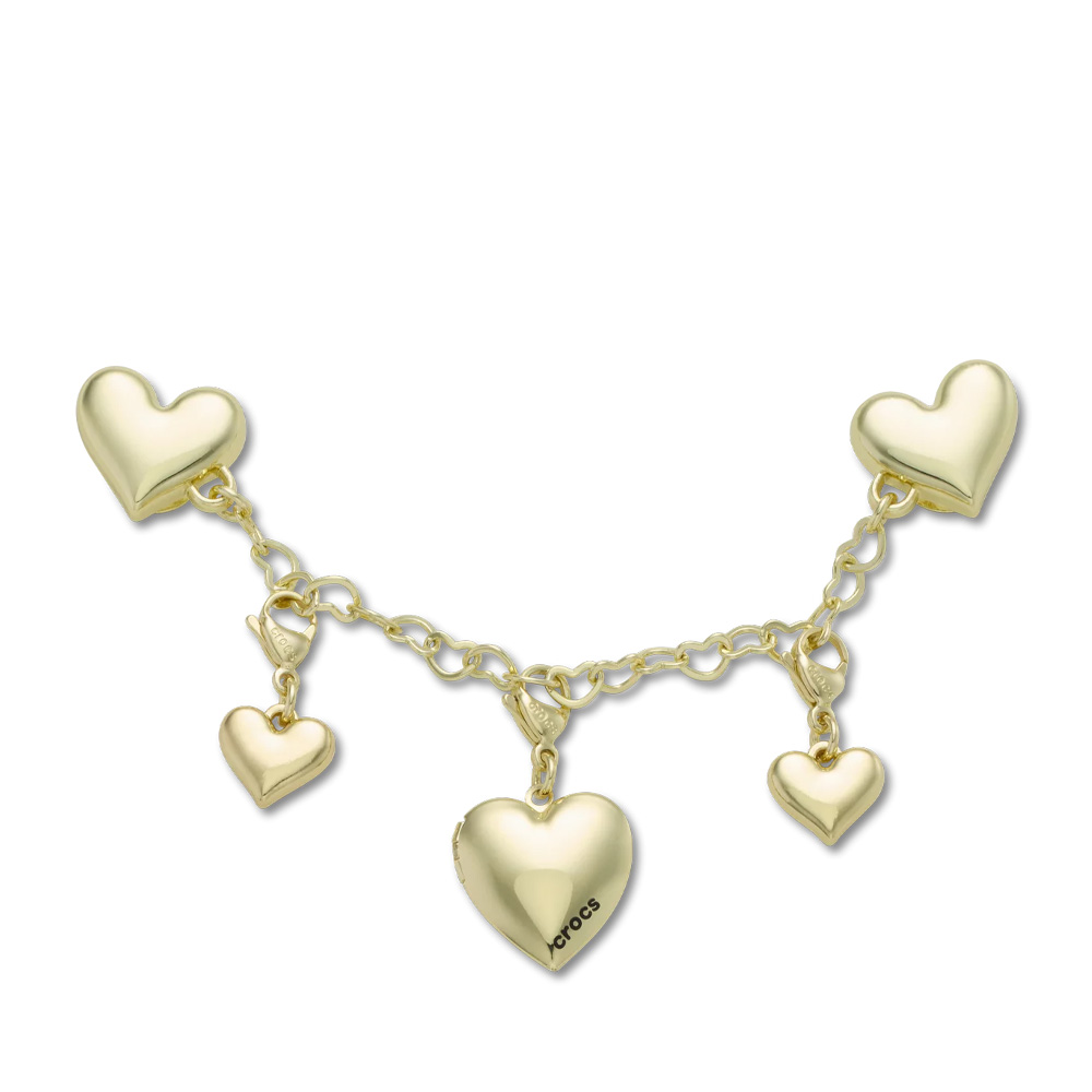 Crocs Accesoriu Jibbitz Crocs Gold Hearts Chain 3901ACC10017771