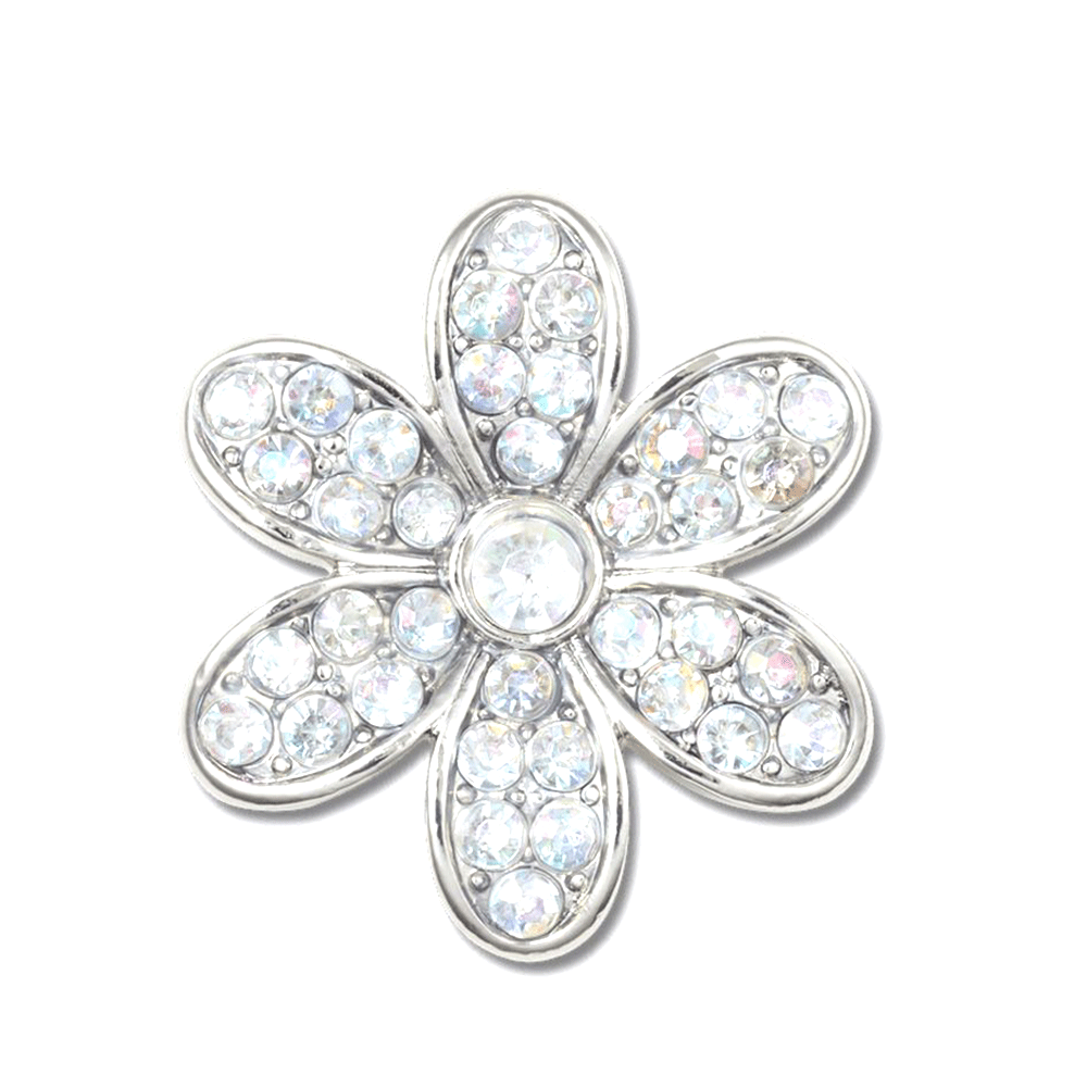 Crocs Accesoriu Jibbitz Crocs Silver Mnchrm Daisy 1