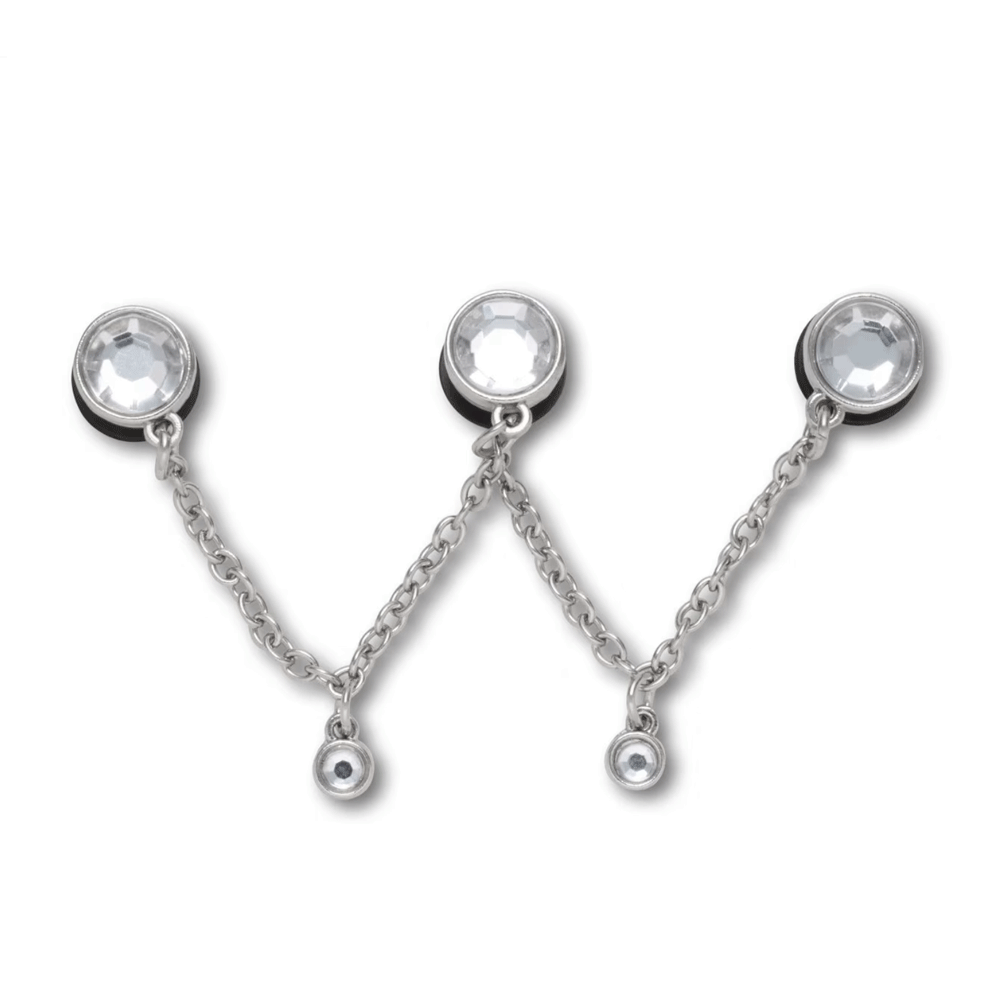 croce Crocs Accesoriu Jibbitz Crocs Silver Triple SMT Gem Chain