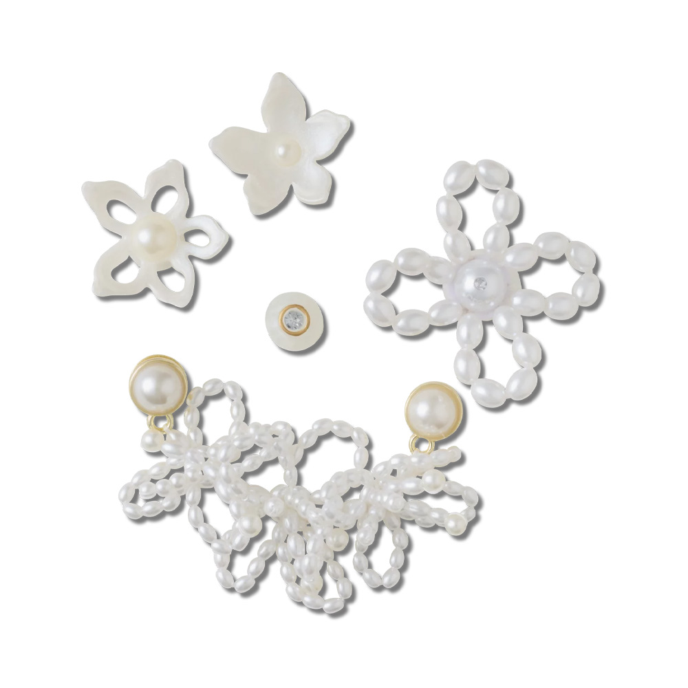 Accesoriu Jibbitz Crocs White Pearls Beaded 5 Pack 3901ACC10016002