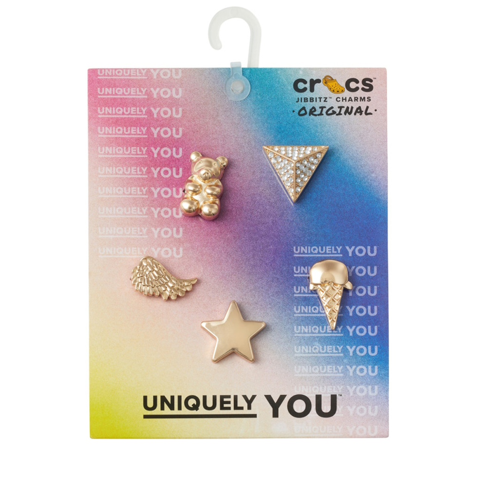 Jibbitz™ GOLD ICONS 5 PACK CROCS accessory set 3907ACCSET11118