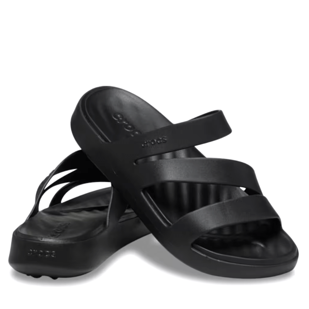 Papuci de plajă femei CROCS Getaway Srappy negri 3891DSL209587N - imagine 2