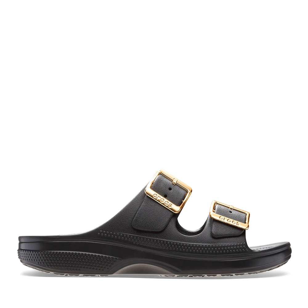 Papuci de plajă femei CROC Saturday Metallic Buckle black 3891DSL213316N