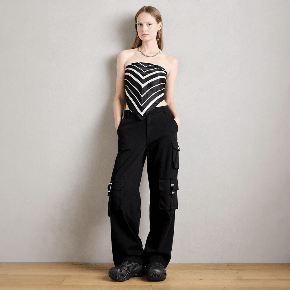 Saboți femei CROCS Caged Clog negri 3900DSL211141N