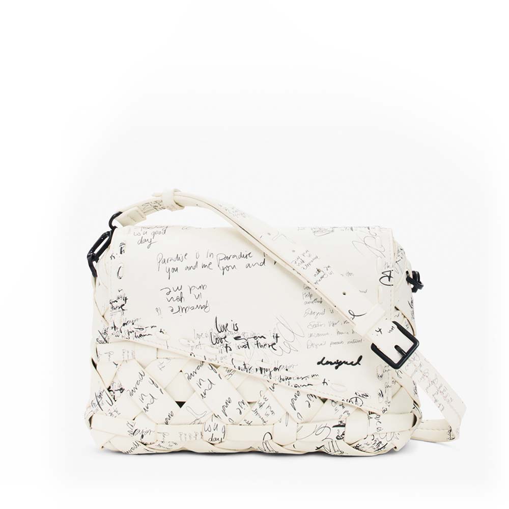 Poșetă crossbody femei DESIGUAL albă 2181POSSSAXPAJA