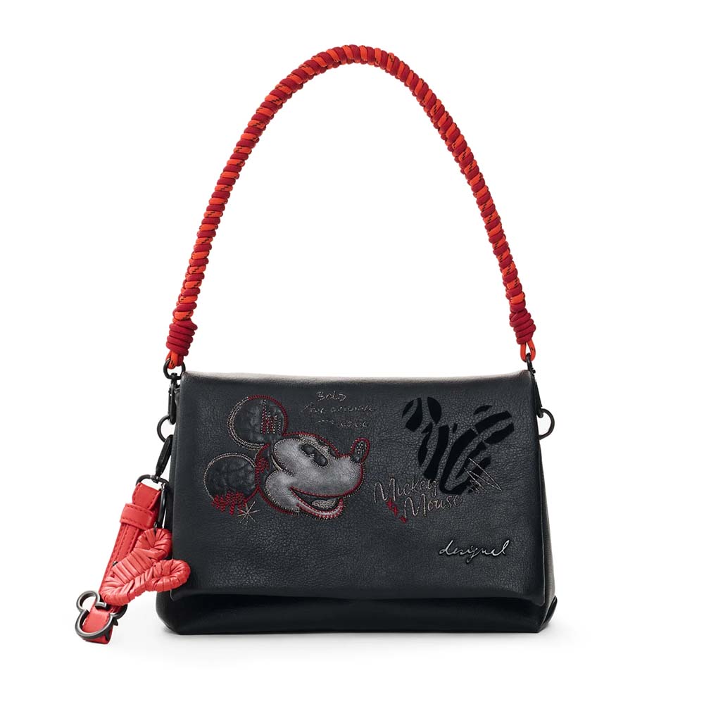 Poseta crossbody femei DESIGUAL licenta Disney neagra 2182POSSSAXP98N