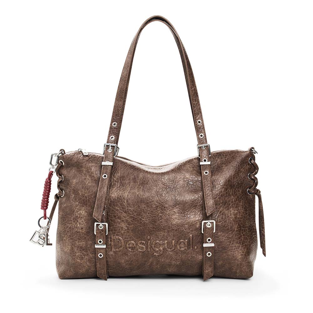 Poșetă tip shopper femei DESIGUAL maro 2182POSSWAXPAFM