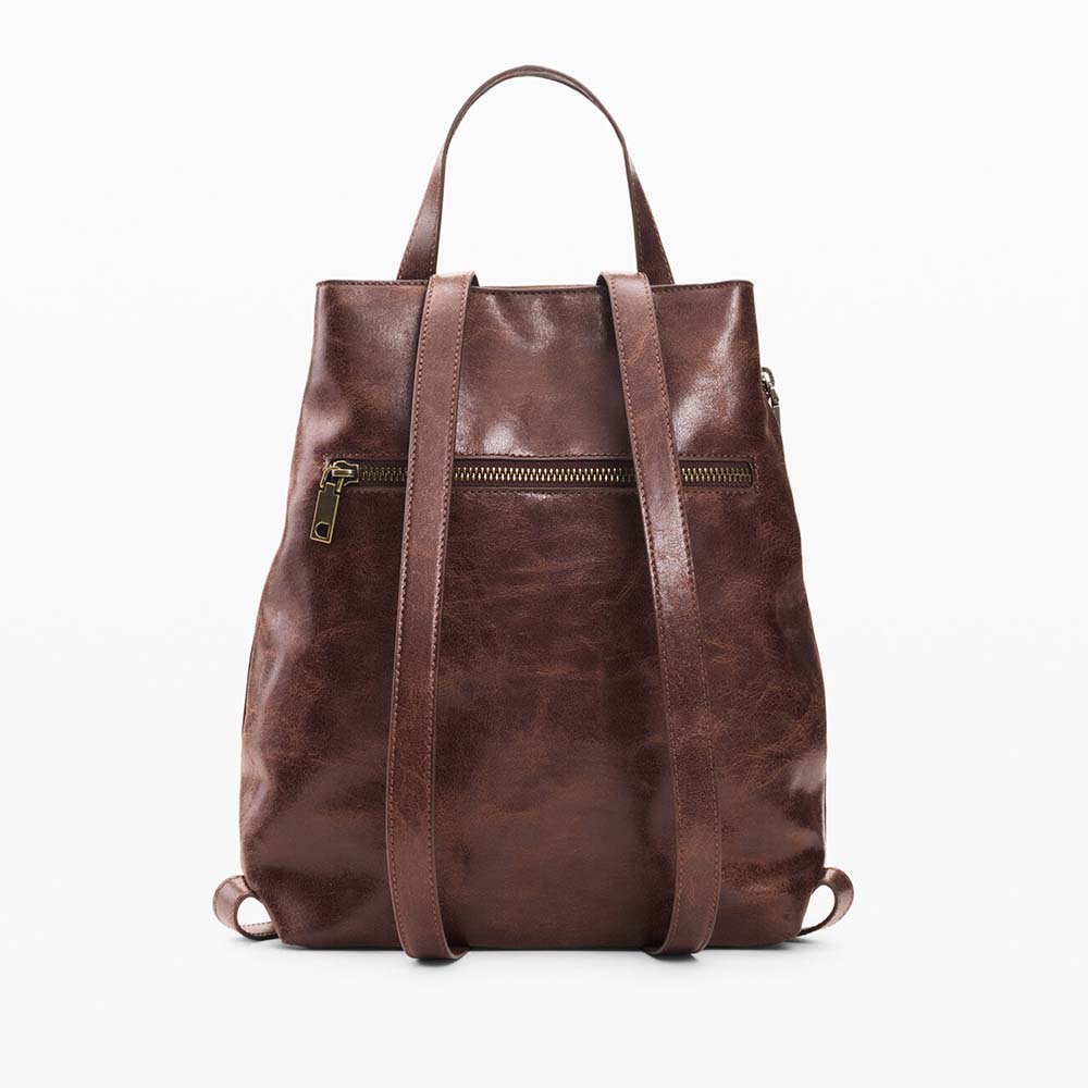 Rucsac femei DESIGUAL maro cu logo 2182RUCSSAKP12M