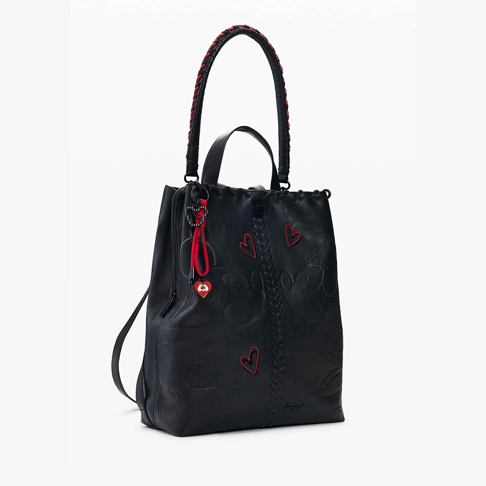 Rucsac femei DESIGUAL negru cu licență Disney 2181RUCSSAKP43N - imagine 2