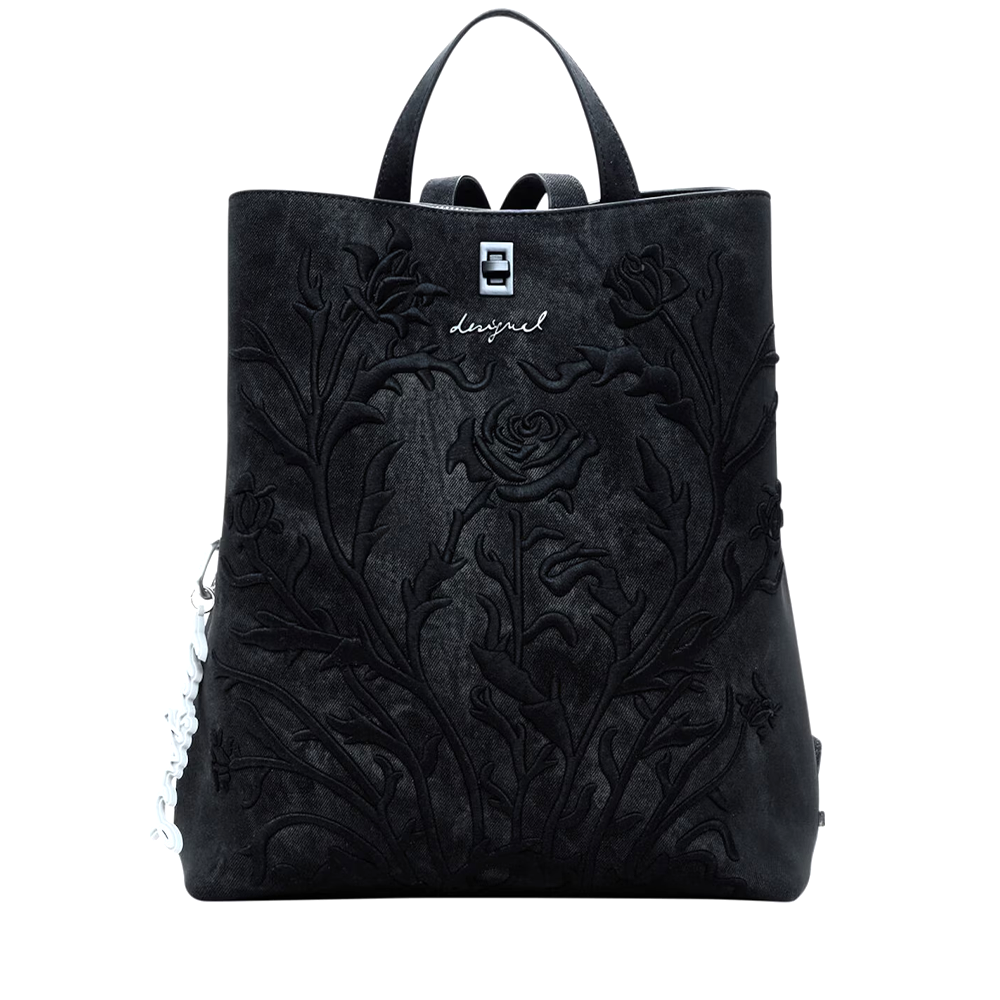 Rucsac femei DESIGUAL negru cu model imprimat 2180RUCSKP06N