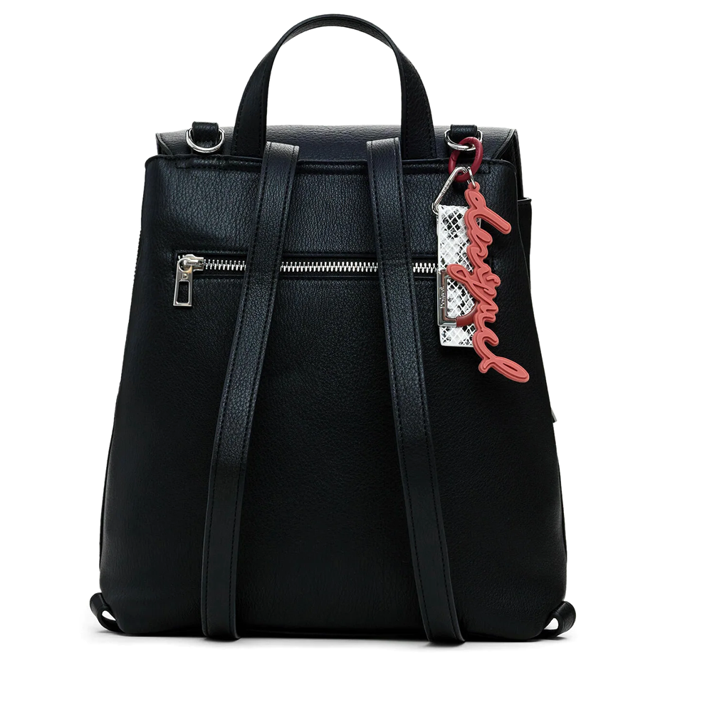 Rucsac femei DESIGUAL negru cu model imprimat 2180RUCSKP19N - 1 | YEO