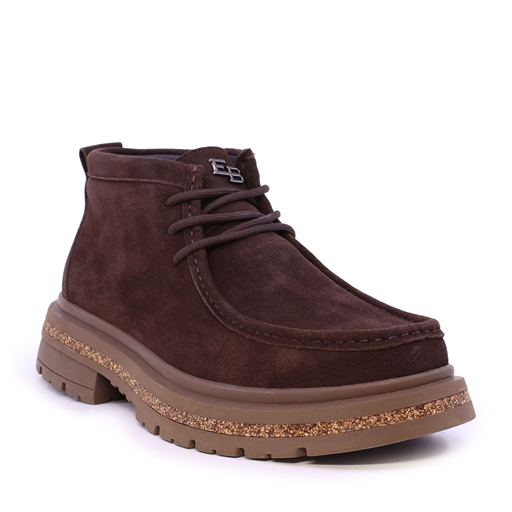 Ghete bărbați  Enzo Bertini Premium Collection maro din piele întoarsă 1642BG250880VM