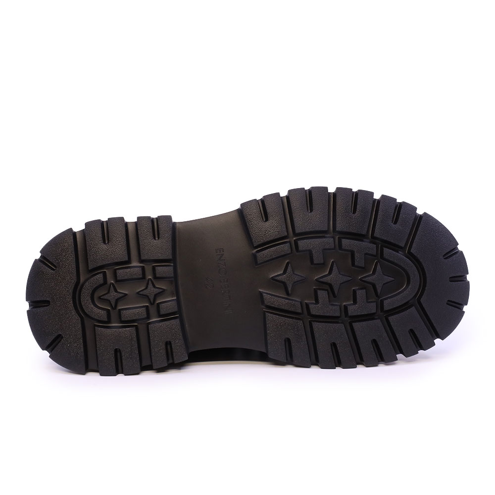Ghete bărbați  Enzo Bertini Premium Collection negre din piele întoarsă 1642BG241111VN