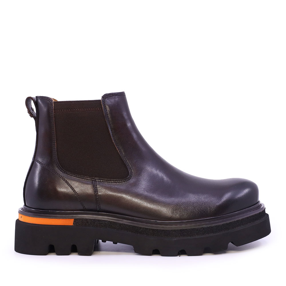 Ghete chelsea bărbați  Enzo Bertini Premium Collection maro din piele 1642BG251396M