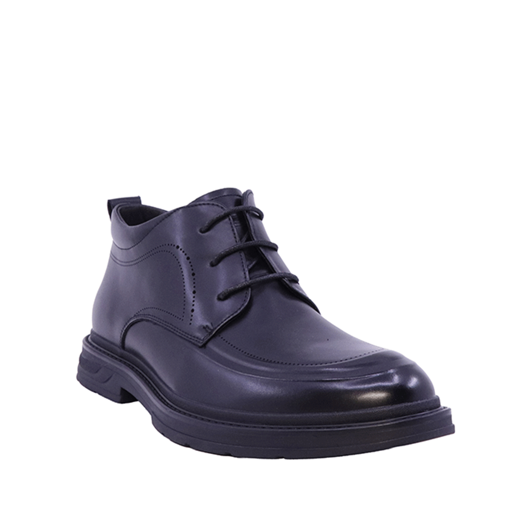 Ghete clark bărbați Enzo Bertini negre din piele naturală 3052BG8101N