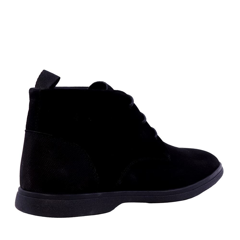 Ghete clark bărbați Enzo Bertini negre din piele nubuck 1782BG31000N