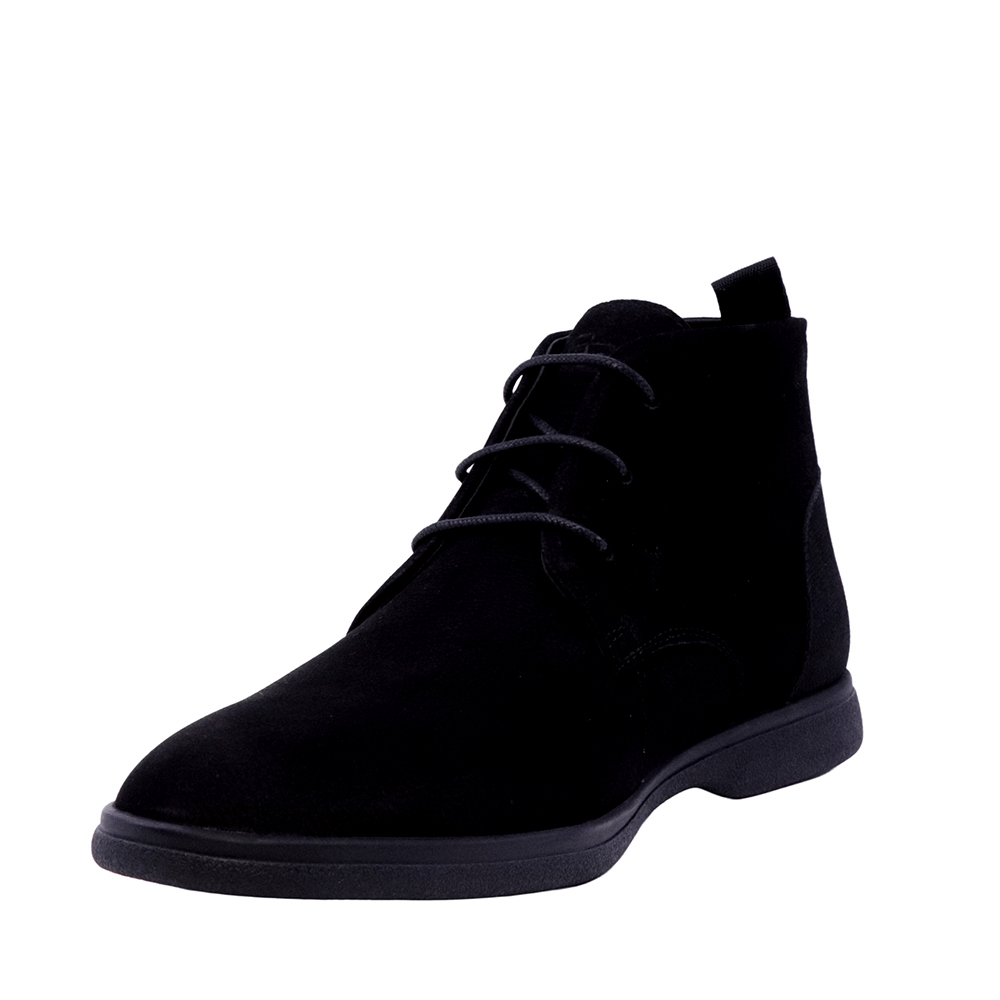 Ghete clark bărbați Enzo Bertini negre din piele nubuck 1782BG31000N