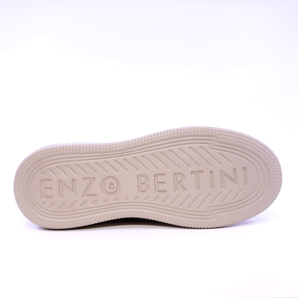 Sneakers high top bărbați Enzo Bertini taupe din piele 3662BG974VTA