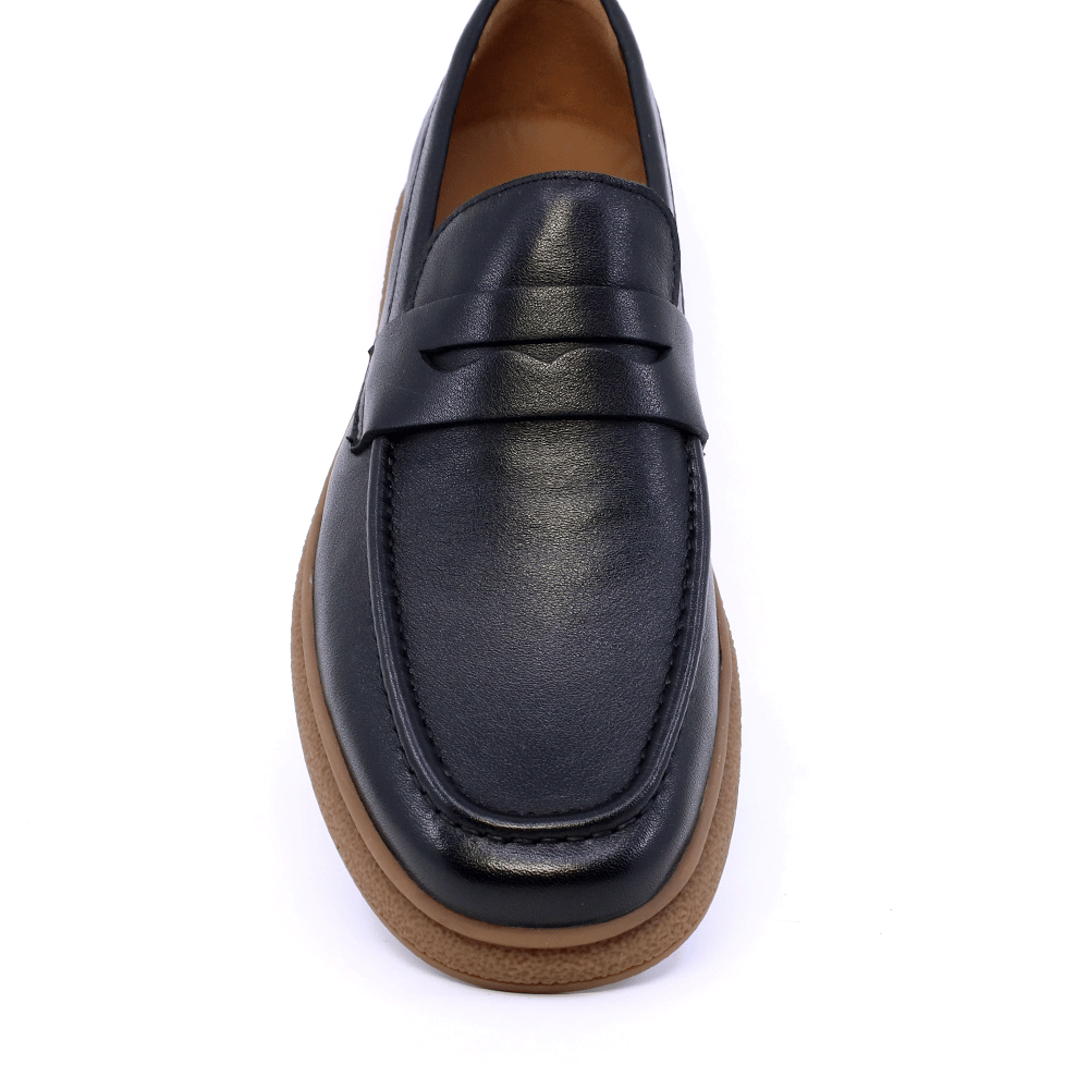 Mocasini bărbați Enzo Bertini negri din piele 1781BM5100N