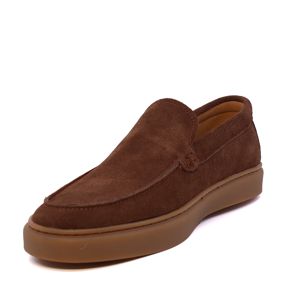 Mocasini bărbați Enzo Bertini Premium Collection maro din piele întoarsă 1641BM232210VM