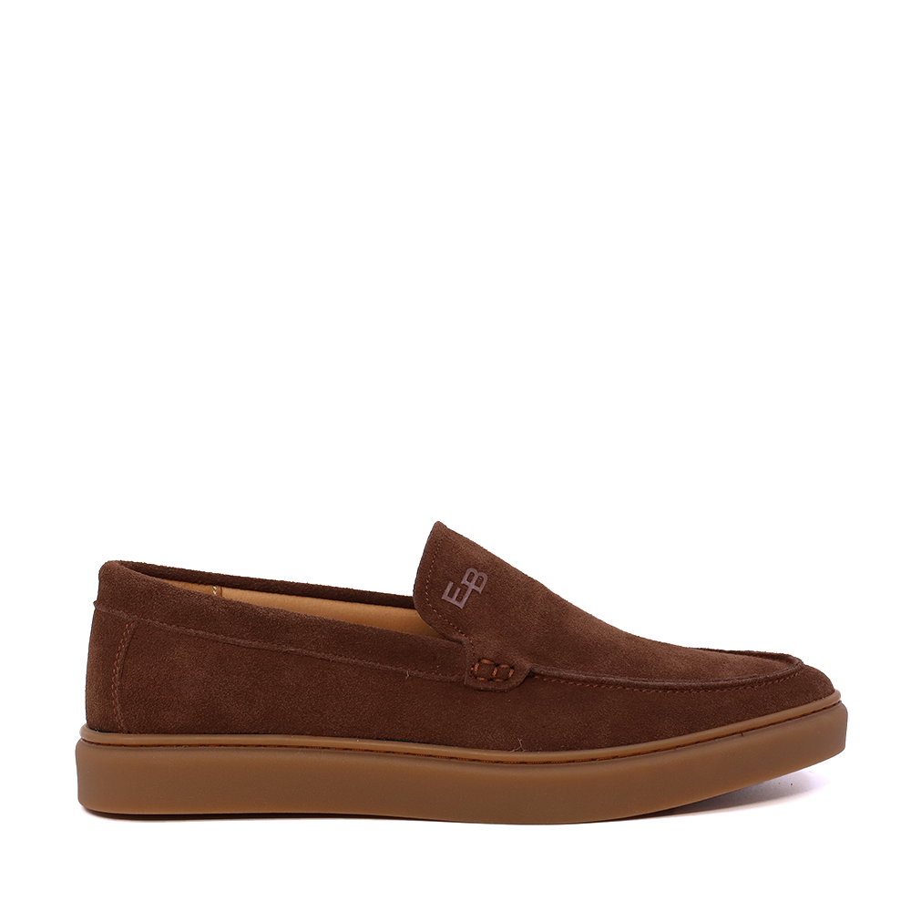 Mocasini bărbați Enzo Bertini Premium Collection maro din piele întoarsă 1641BM232210VM