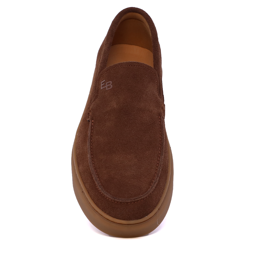 Mocasini bărbați Enzo Bertini Premium Collection maro din piele întoarsă 1641BM232210VM