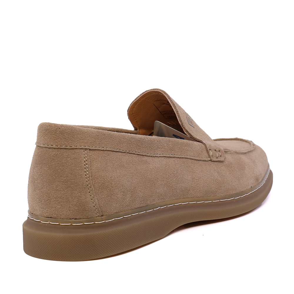 Mocasini bărbați Enzo Bertini Premium Collection taupe din piele întoarsă 1641BM232298VTA