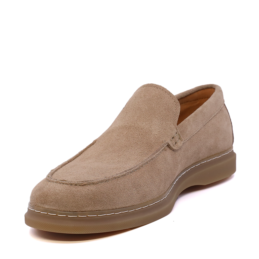 Mocasini bărbați Enzo Bertini Premium Collection taupe din piele întoarsă 1641BM232298VTA