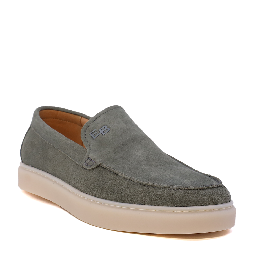 Mocasini bărbați Enzo Bertini Premium Collection verzi din piele întoarsă 1641BM232210VV - imagine 2