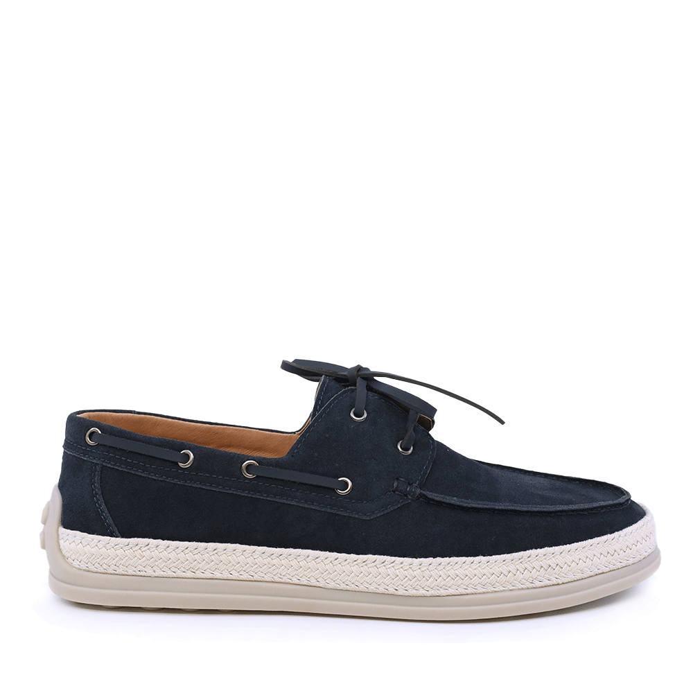 Mocasini cu șiret bărbați Enzo Bertini bleumarin din piele întoarsă 1781BM3611VBL