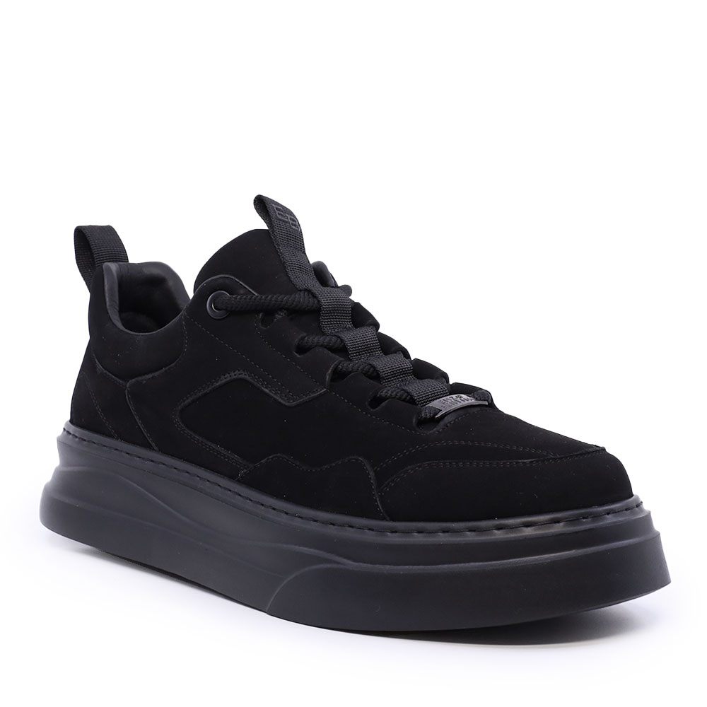 Pantofi bărbați  Enzo Bertini Premium Collection negri din nabuck 1640BP3481N - 1 | YEO