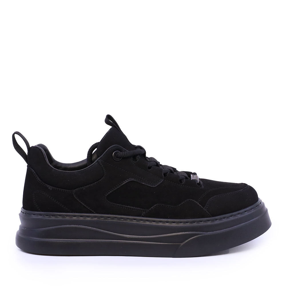 Pantofi bărbați  Enzo Bertini Premium Collection negri din nabuck 1640BP3481N