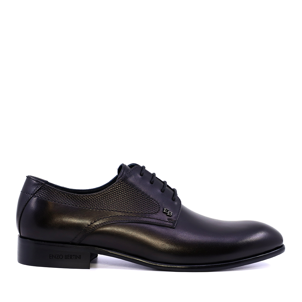 Pantofi derby bărbați Enzo Bertini negri din piele 1789bp2068n
