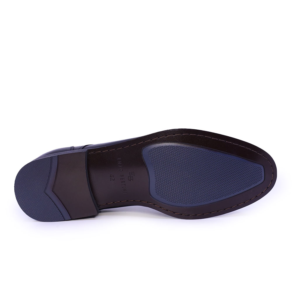 Pantofi derby bărbați Enzo Bertini negri din piele naturală 1099BP4241N