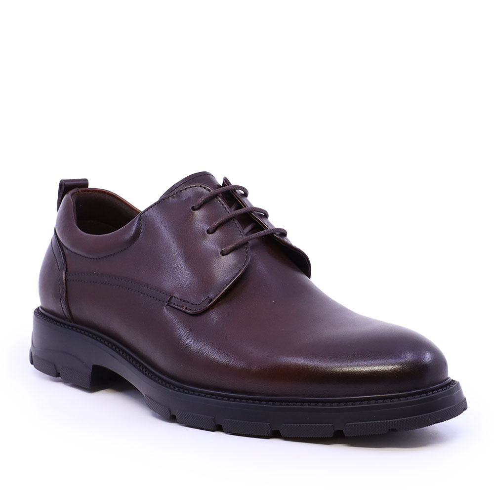 Pantofi derby bărbați Enzo Bertini maro din piele 1650BP3182TDM - 1 | YEO