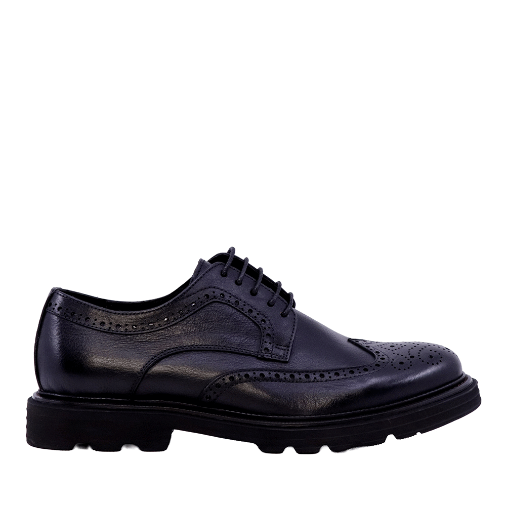 Pantofi derby bărbați Enzo Bertini negri din piele 1782BP2529N