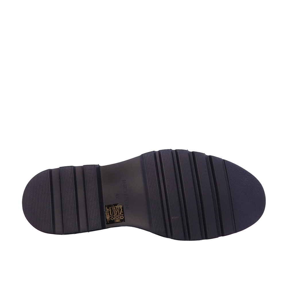 Pantofi derby bărbați  Enzo Bertini negri din piele   1782BP2529N