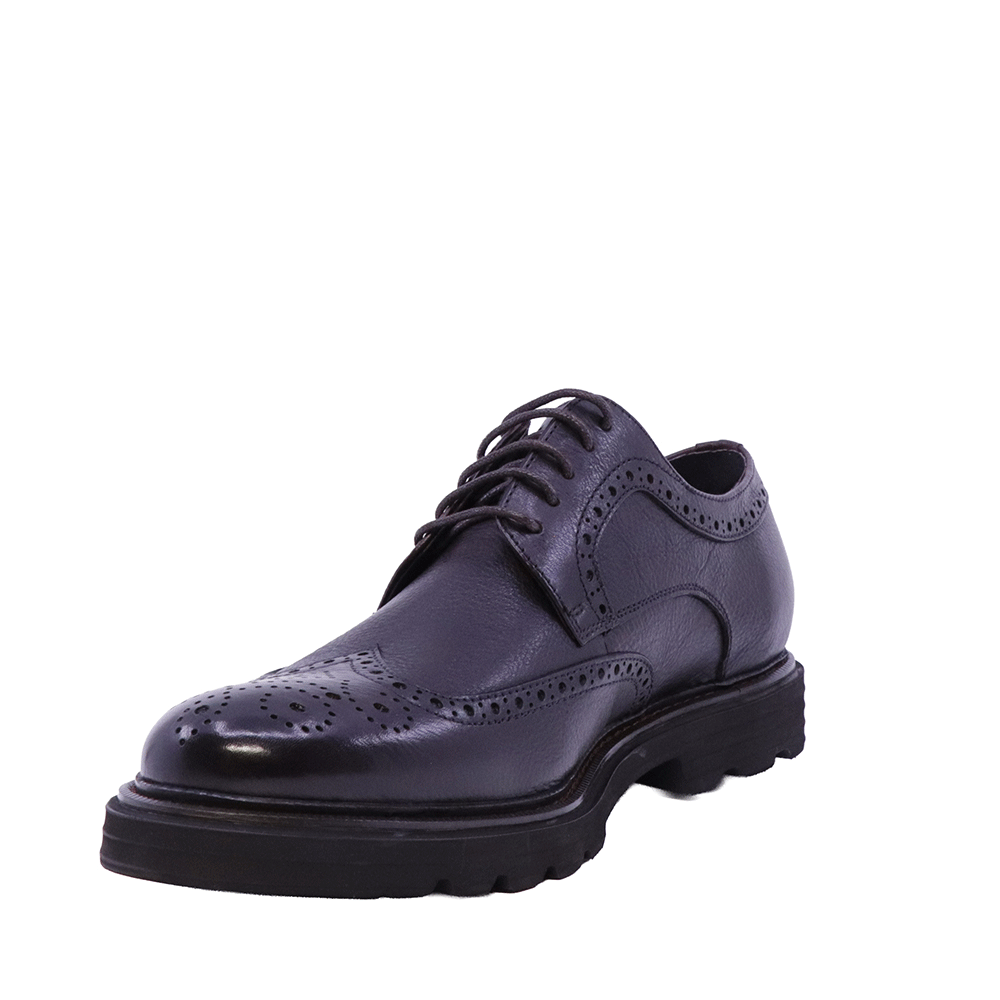 Pantofi derby bărbați  Enzo Bertini negri din piele   1782BP2529N