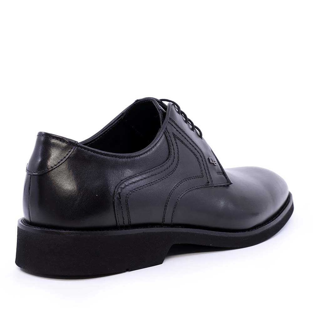 Pantofi derby bărbați Enzo Bertini negri din piele naturală 3689bp2370n