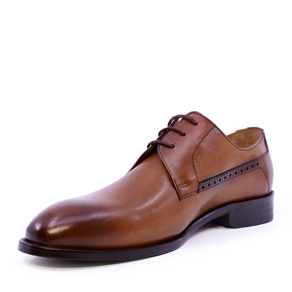 Pantofi derby bărbați Enzo Bertini Premium Collection cognac din piele naturală 3389BP1425CO