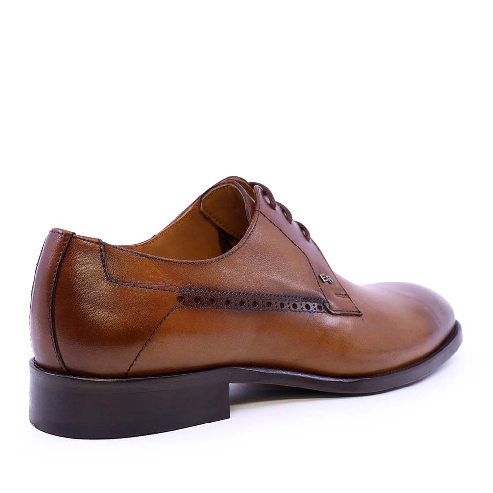 Pantofi derby bărbați Enzo Bertini Premium Collection cognac din piele naturală 3389BP1425CO