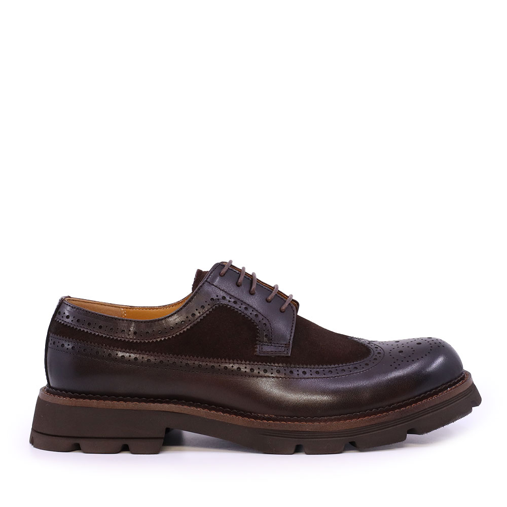 Enzo Bertini Pantofi derby bărbați Enzo Bertini Premium Collection maro din piele 1642BP250198M