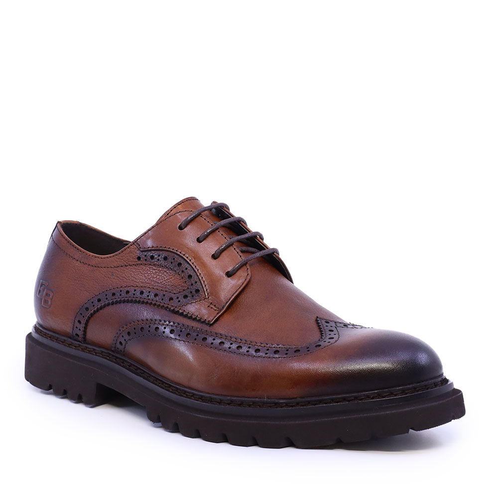Pantofi derby bărbați  Enzo Bertini Premium Collection maro din piele naturală 1640BP1105M - 1 | YEO