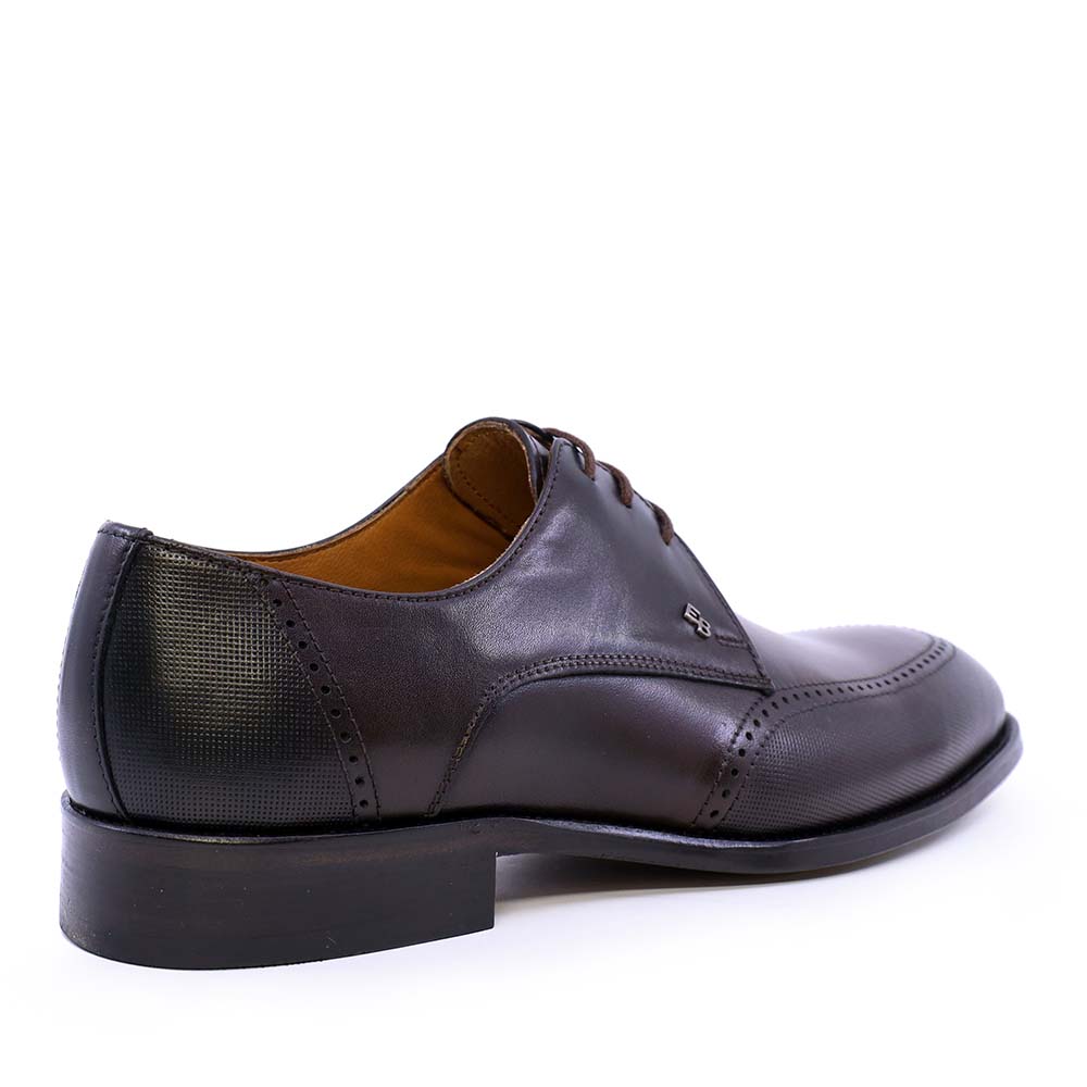 Pantofi derby bărbați Enzo Bertini Premium Collection maro din piele naturală 3389BP1424M