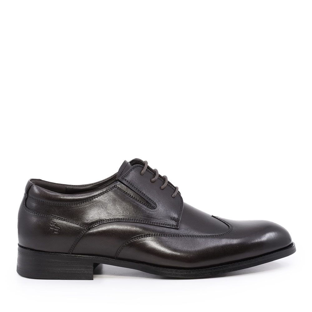 Pantofi derby bărbați  Enzo Bertini Premium Collection negri din piele naturală 1090BP1655N