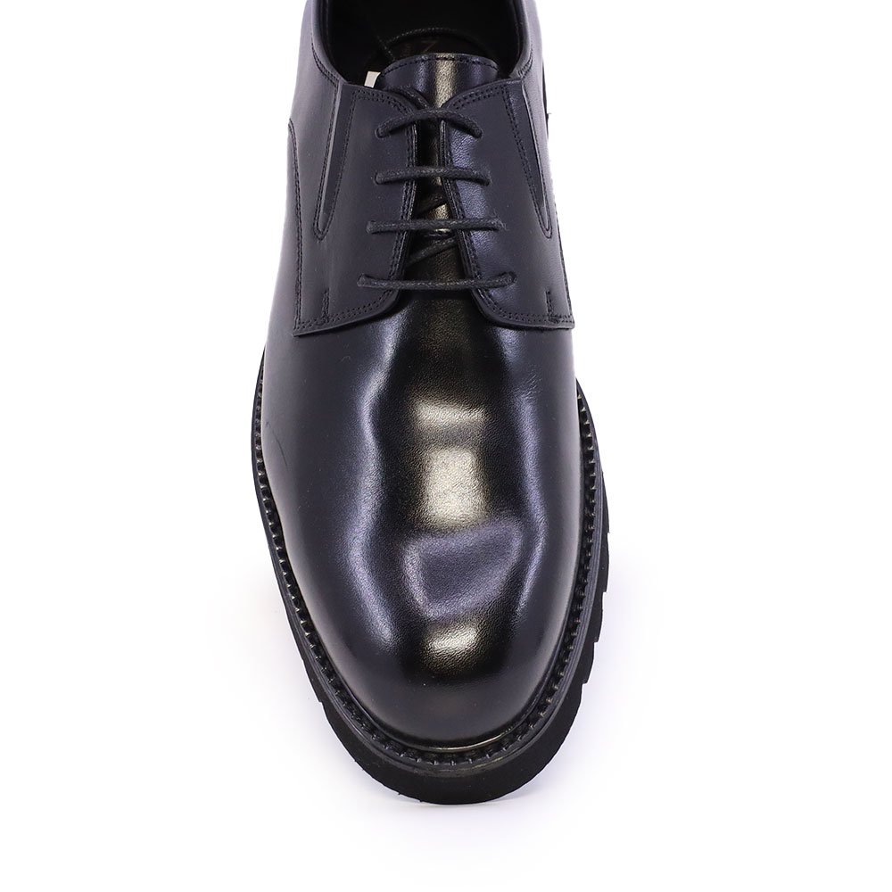Pantofi derby bărbați  Enzo Bertini Premium Collection negri din piele naturală 1090BP1798N
