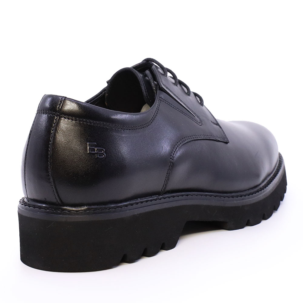 Pantofi derby bărbați  Enzo Bertini Premium Collection negri din piele naturală 1090BP1798N