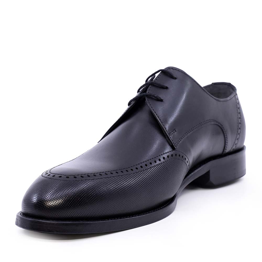 Pantofi derby bărbați Enzo Bertini Premium Collection negri din piele naturală 3389BP1424N