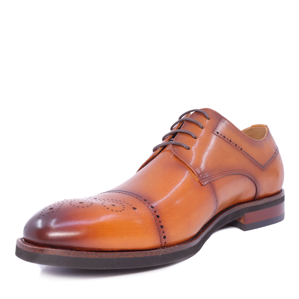 Men's Enzo Bertini brown leather Oxford shoes 1646BP220197M